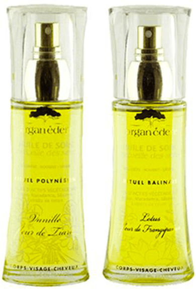 Duo huile de soin Merveille des Sens Vanille Tiaré & Lotus Frangipanier 2X50ml - ARGANEDEN